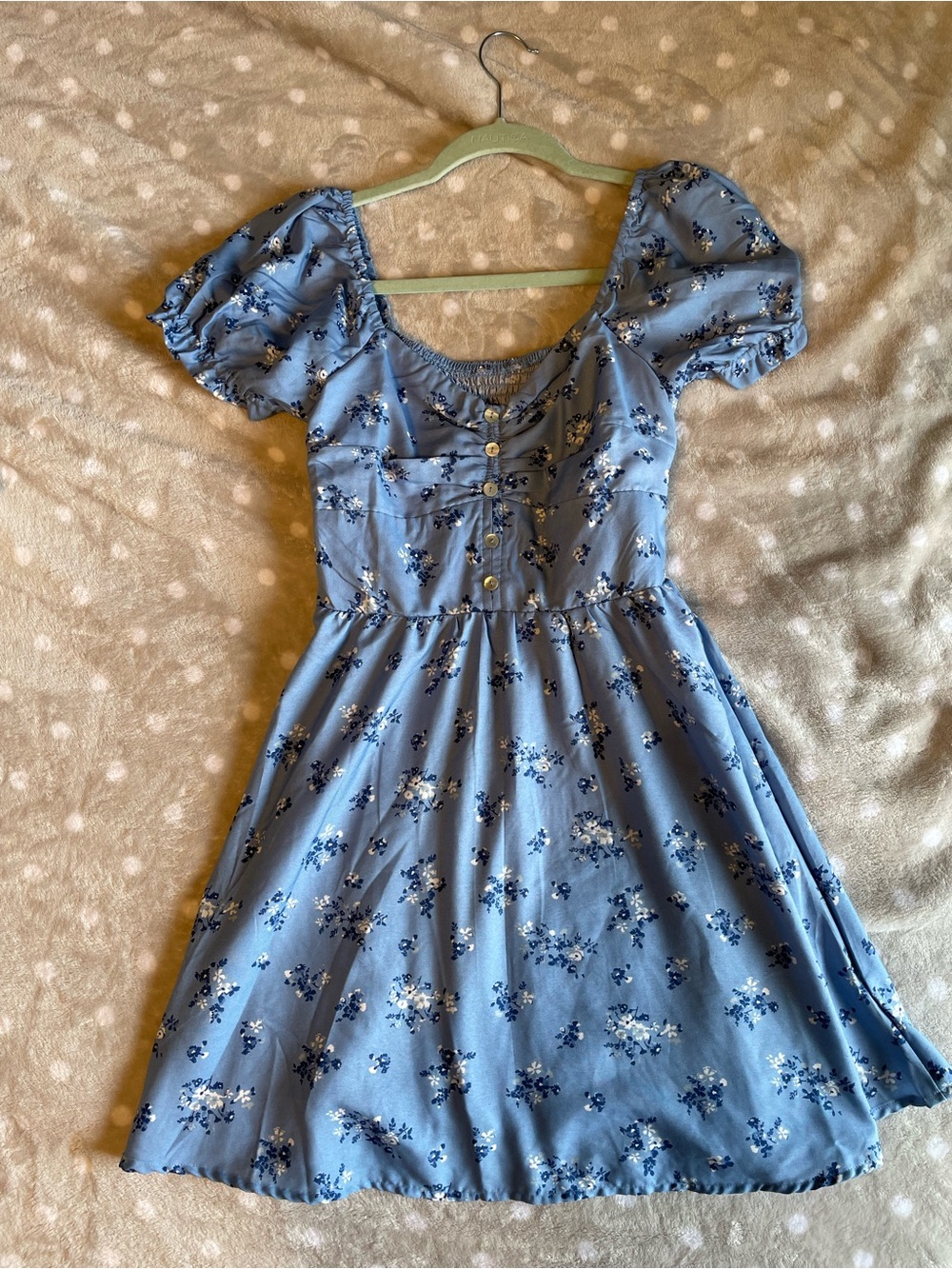 Charlotte Russe Light Blue Floral Mini Dress